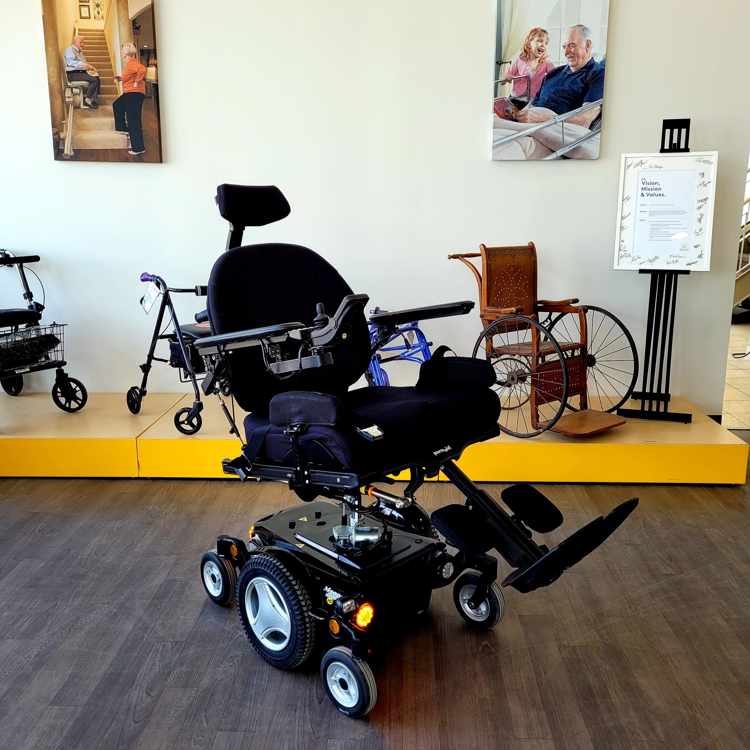 Barroe showroom - power wheelchair display