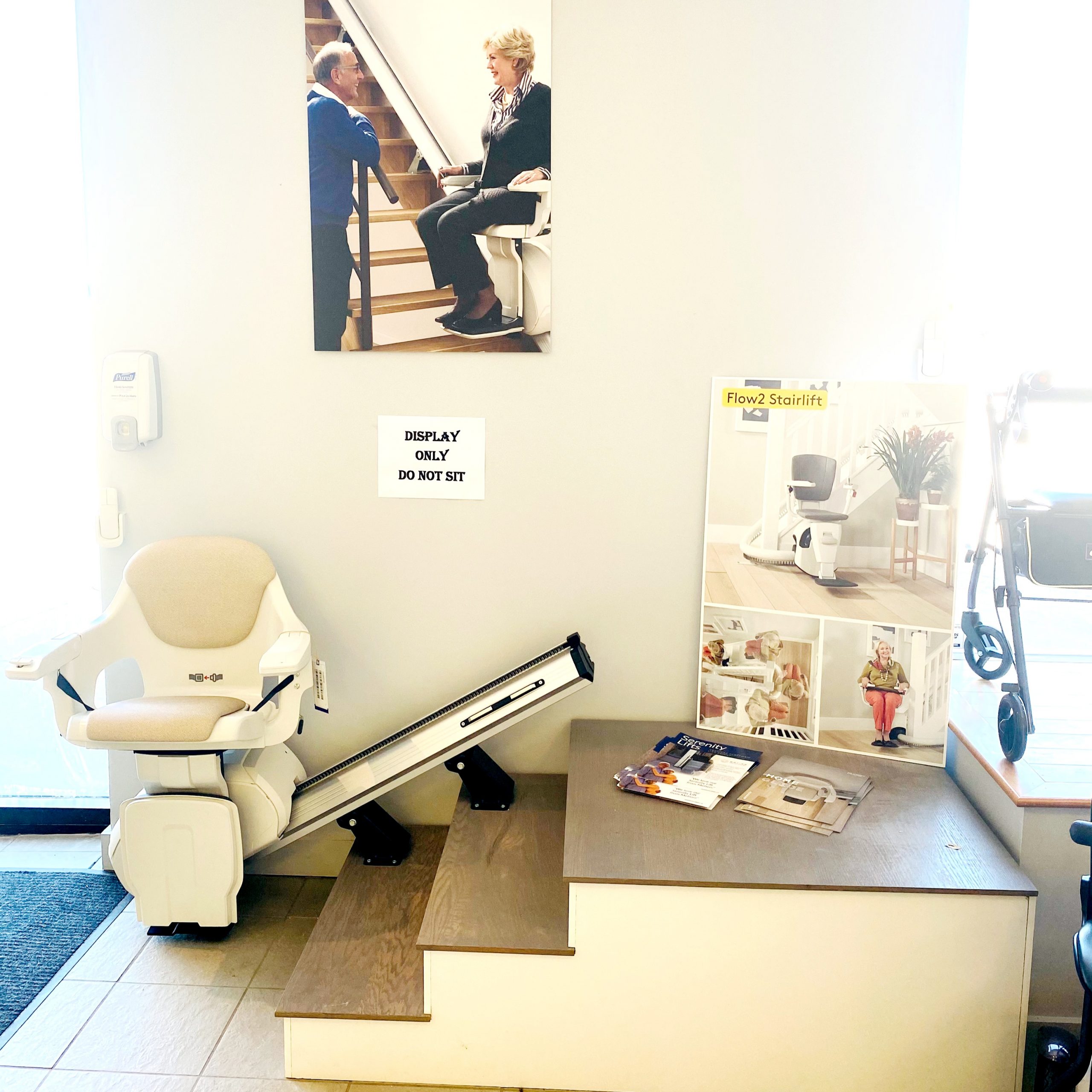 Mississauga stairlift display in showroom